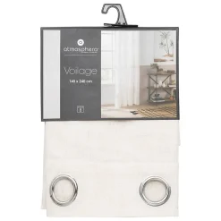 Atmosphera Créateur D'Intérieur Voilage Alla - lin - beige - 140x240 cm - Atmosphera* Voilage