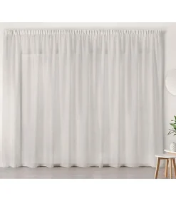Clearance Linder Voilage Blanc en Galon Fronceur - 420 x 240 cm - Blanc