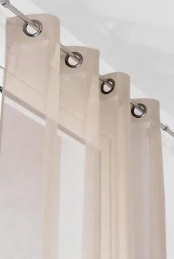 Linder Voilage en lin L.145 x H.260 cm beige* Voilage