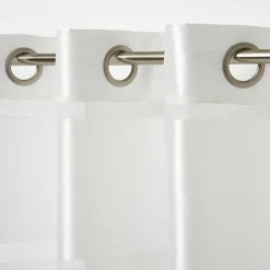 Sale GoodHome Voilage Dokkle blanc l.140 x H.300 cm
