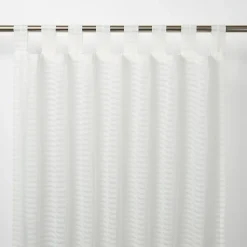 Sale GoodHome Voilage Tolok blanc l.140 x H.260 cm