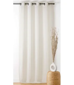 Linder Voilage grande largeur 290x240cm "Boucline" - 290x240cm - Ivoire* Voilage