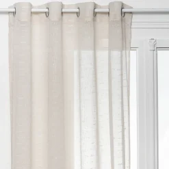 Online Atmosphera Créateur D'Intérieur Voilage imprimé Fred beige 140x240cm - Atmosphera