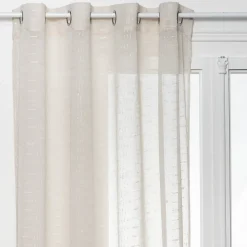 Online Atmosphera Créateur D'Intérieur Voilage imprimé Fred beige 140x240cm - Atmosphera