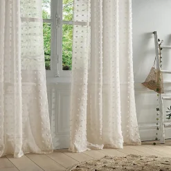 Sale Atmosphera Créateur D'Intérieur Voilage Lily - beige - 140x240 cm - Atmosphera