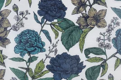Linder Voilage parfum en polyester L.150 x H.240 cm bleu* Voilage