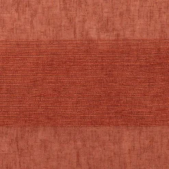 Best Douceur D'Intérieur Voilage rayé fils chenille - Effet lin (140x240 cm - Terracotta)