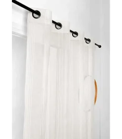 Linder Voilage Rayures Verticales - 145x260cm - Ecru* Voilage