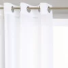 Atmosphera Voilage étamine tamisant 140 x 240 cm - Blanc* Rideau Thermique