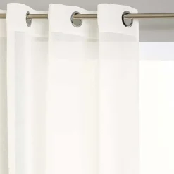 Best Atmosphera Voilage étamine tamisant 140 x 240 cm - Ivoire