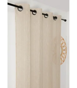 Linder Voilage tamisant lin mélangé - 140x280cm - Taupe* Voilage