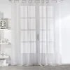 Enjoy Home Voilage uni blanc grande largeur 420x240cm - 420 x 240 cm - Blanc