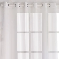 Enjoy Home Voilage uni blanc grande largeur 420x240cm - 420 x 240 cm - Blanc