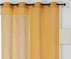 Voilage Véronica l.140 x H.240 cm jaune ambre* Voilage