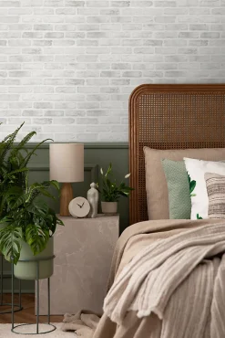 Sale Walls4You papier peint brique gris clair - 53 cm x 10.05 m - 935325