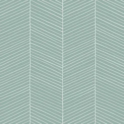 Sale Walls4You papier peint chevron vert menthe - 53 cm x 10.05 m - 935323