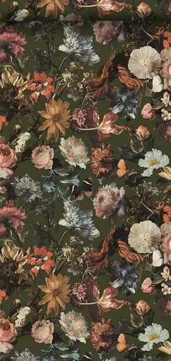 New Walls4You papier peint fleurs vert, rose et orange - 53 cm x 10.05 m - 935329