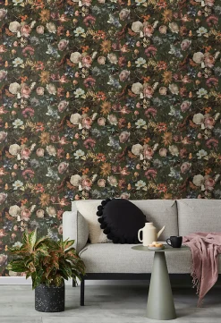 New Walls4You papier peint fleurs vert, rose et orange - 53 cm x 10.05 m - 935329