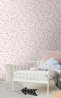 Discount Walls4You papier peint imitation terrazzo rose - 53 cm x 10.05 m - 935314