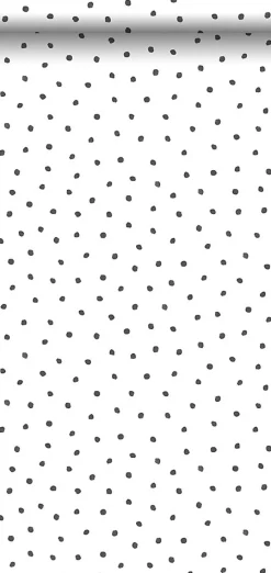 Online Walls4You papier peint petits points noir et blanc - 53 cm x 10.05 m - 935303